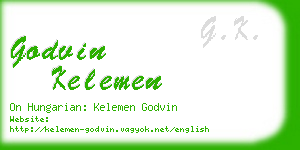 godvin kelemen business card